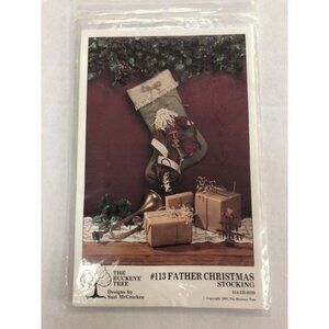 Vintage The Buckeye Tree Sewing Pattern #113 Father Christmas Stocking Uncut